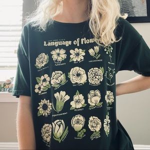 Stay Home Club “Language of Flowers” loose tee